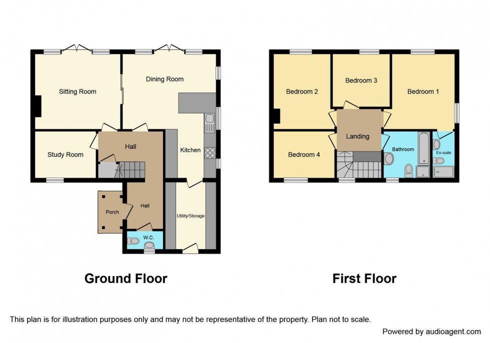 Floorplan for Plot 4, Skylark Paddocks, North Back Lane, Kilham