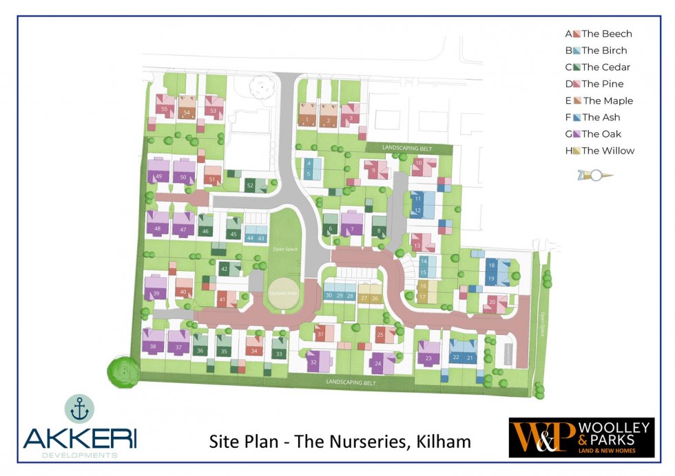 Floorplan for Plot 16, The Nurseries, Kilham, Driffield