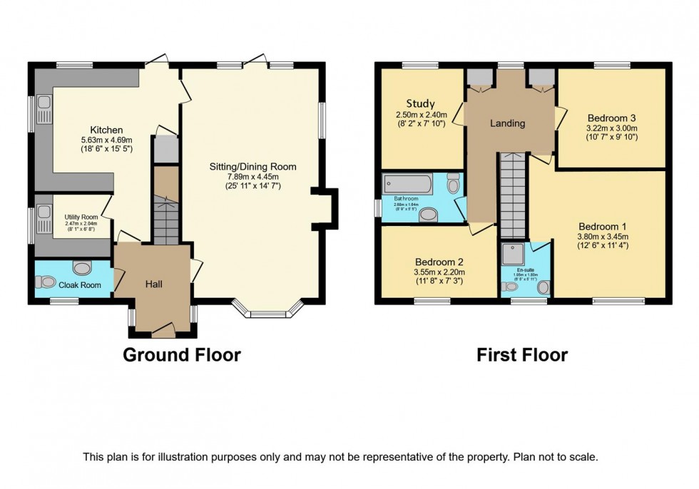 Floorplan for Plot 2, Skylark Paddocks, North Back Lane, Kilham