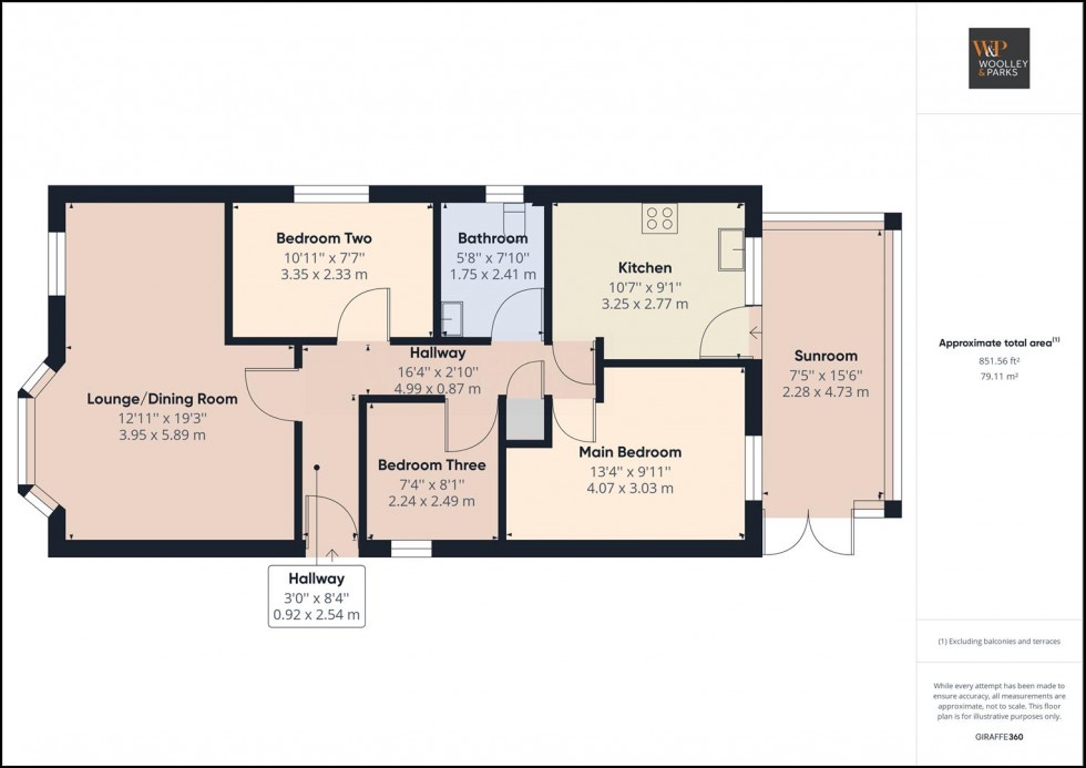 Floorplan for Oaklands, Cranswick, Driffield