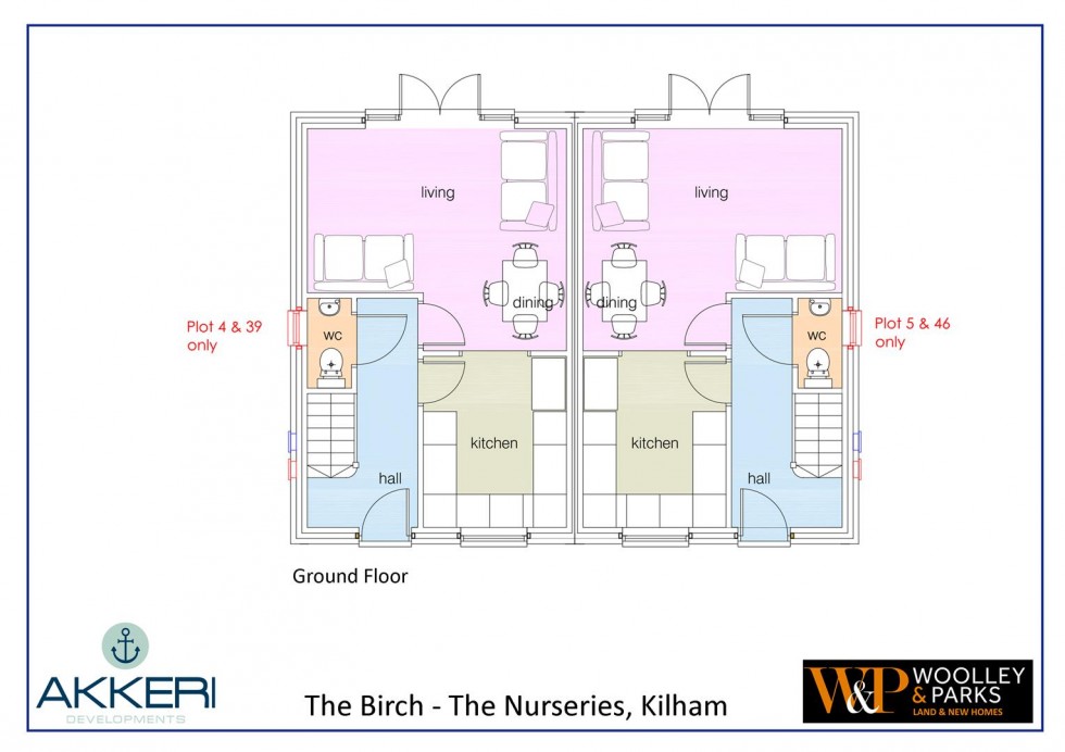 Floorplan for Plot 15, The Nurseries, Kilham, Driffield