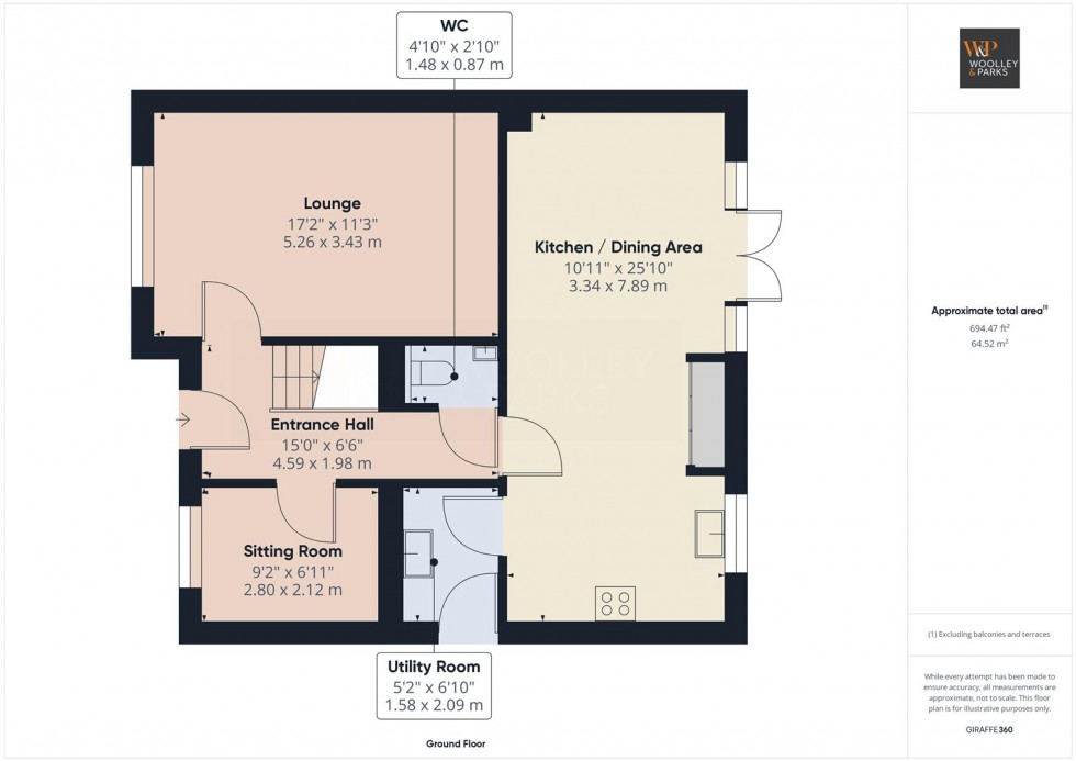 Floorplan for Horner Garth, Driffield