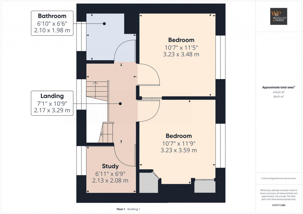 Floorplan for West Avenue, Burton Fleming, Driffield