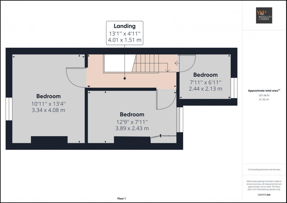 Floorplan for Queensgate, Beverley