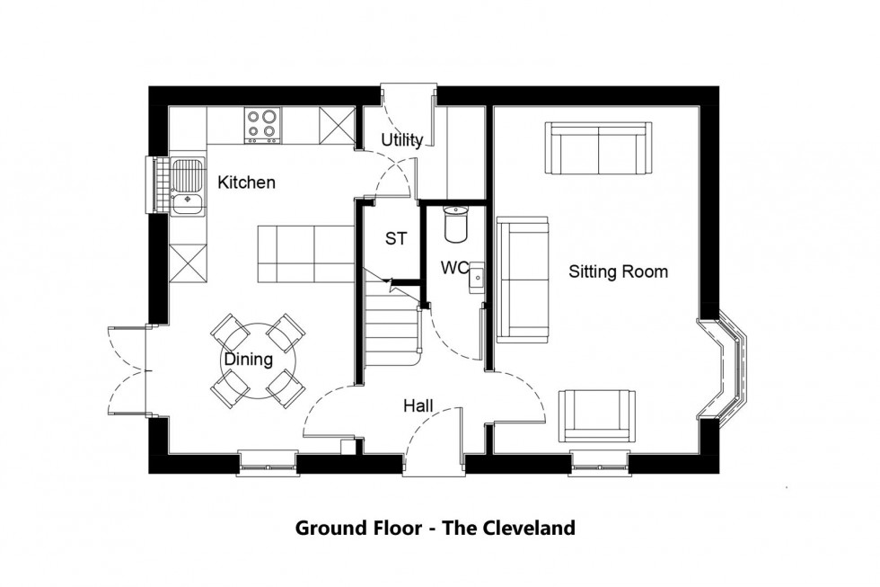 Floorplan for Plot 43, The Redwoods, Leven, Beverley