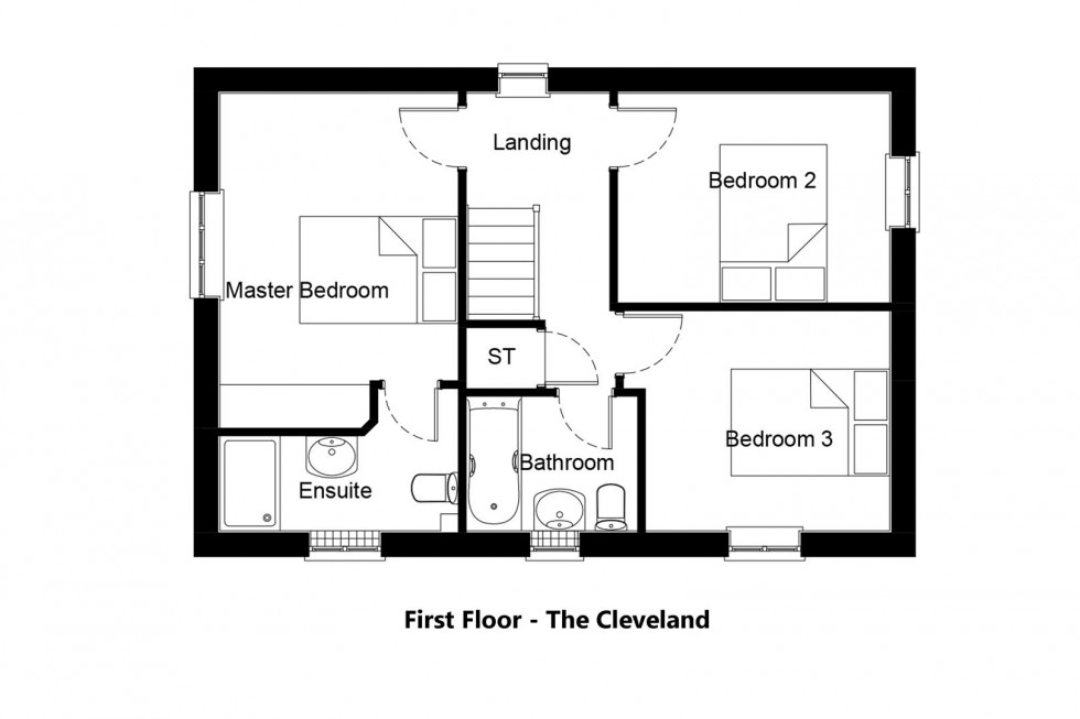 Floorplan for Plot 43, The Redwoods, Leven, Beverley