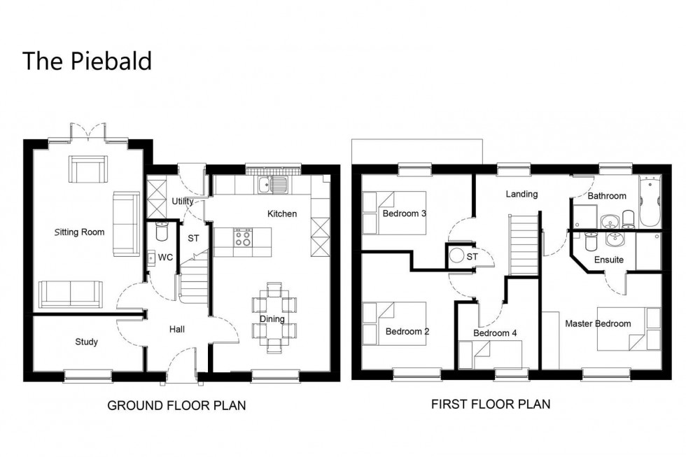 Floorplan for Plot 14, The Redwoods, Leven, Beverley