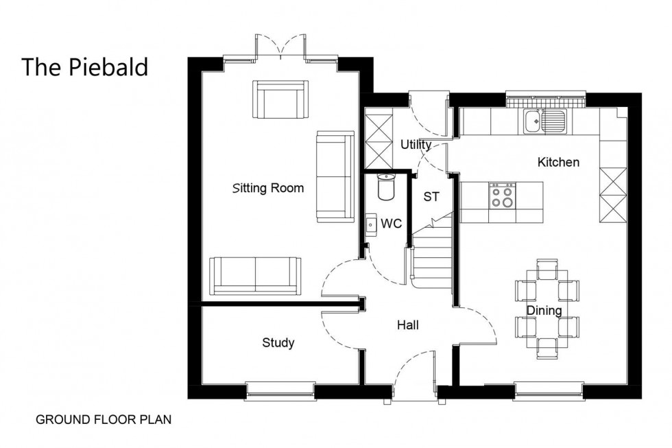 Floorplan for Plot 14, The Redwoods, Leven, Beverley